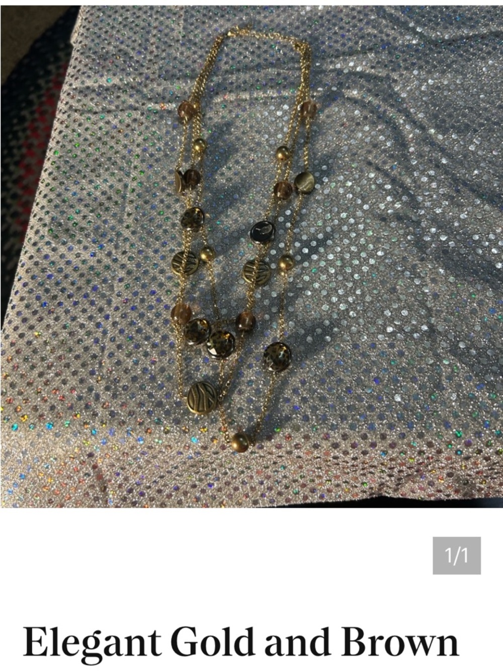 10 PC Necklace Bundle Lot Gold Tone Mixed Styles Pendants Chains Reseller - Picture 9 of 11